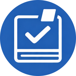 Ballot box icon representing parliamentary votes