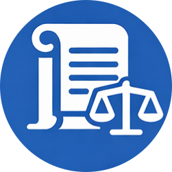Scroll icon representing UK legislation.